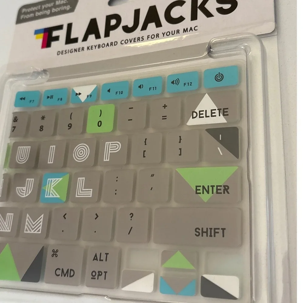 Flapjacks Designer Keyboard‎ Cover For MacBook Air Pro Desktop Lime Light New
